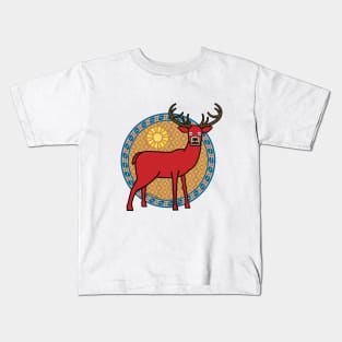 The Regal Red Stag Stands Kids T-Shirt